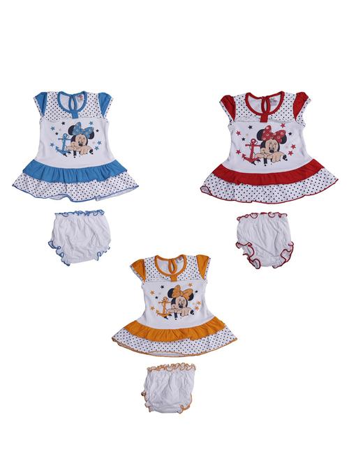 multi colored cotton frock - 17472283 - Standard Image - 1