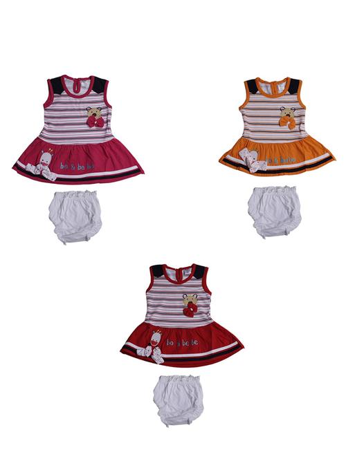 multi colored cotton frock - 17472293 - Standard Image - 1