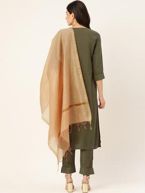 olive suit set - 17472326 - Standard Image - 3