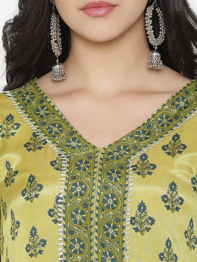 floral anarkali ethnic dress with dupatta - 17472332 - Zoom Image - 5
