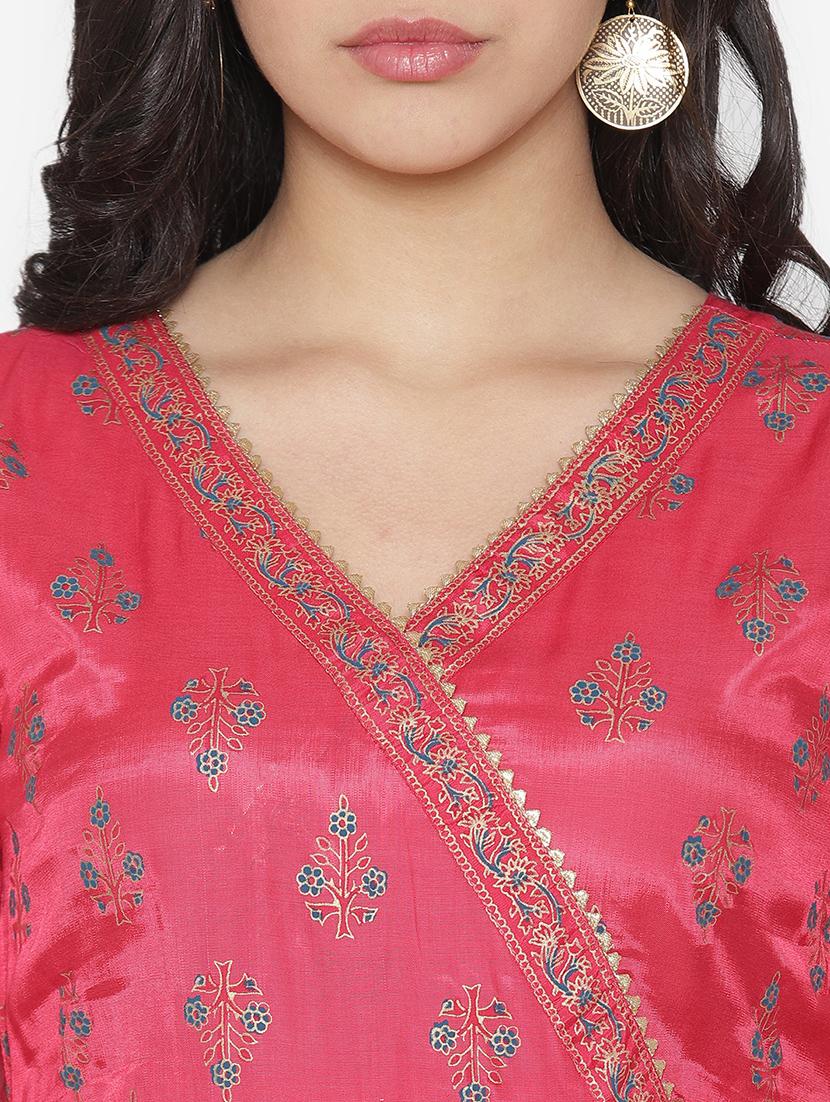printed anarkali ethnic dress with dupatta - 17472340 - Zoom Image - 4
