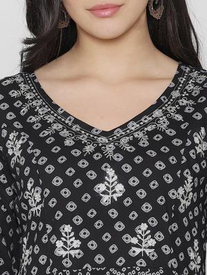 printed anarkali ethnic dress with dupatta - 17472344 - Standard Image - 5