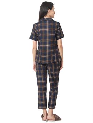 green cotton pyjama nightwear set - 17472450 - Standard Image - 3