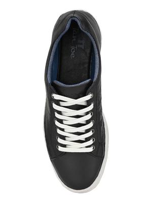 black leather lace up sneakers - 17472459 - Standard Image - 4