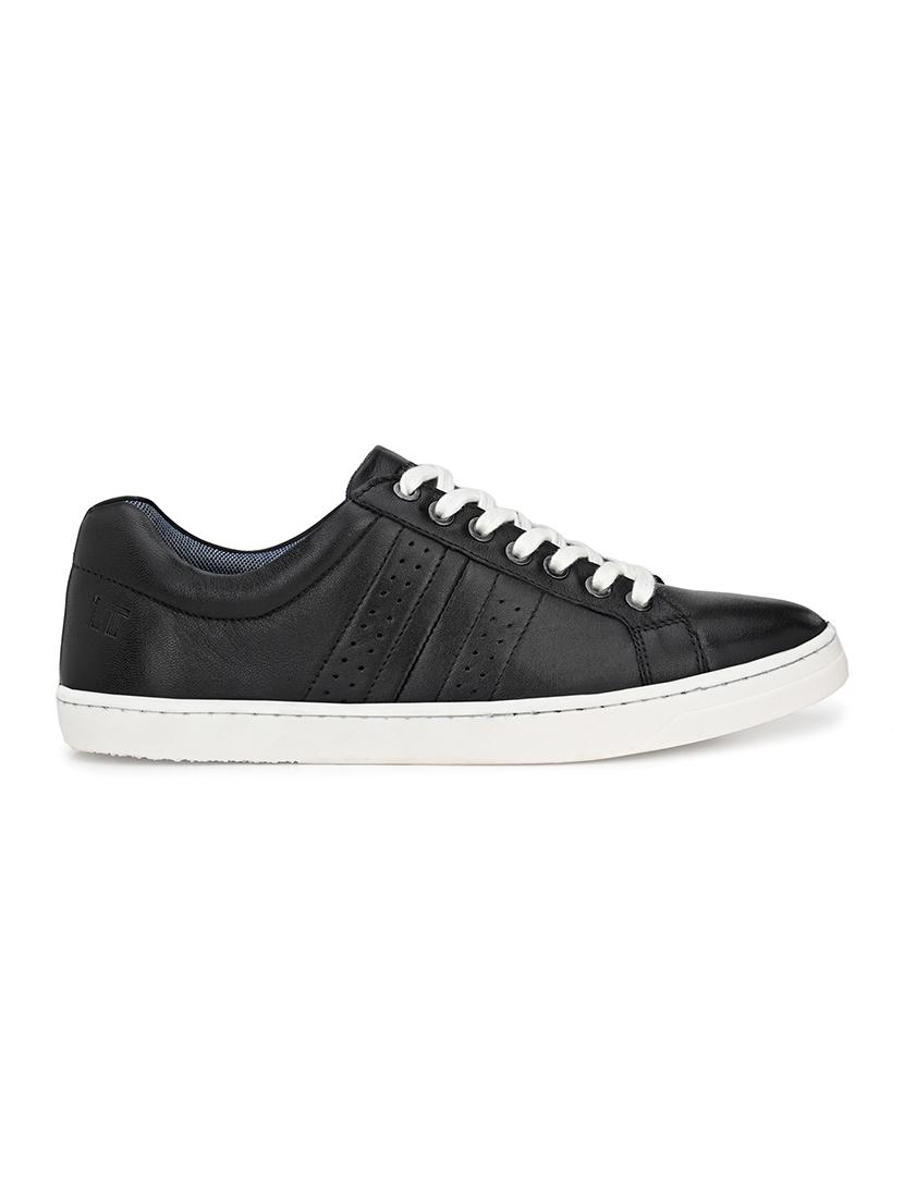 black leather lace up sneakers - 17472459 - Zoom Image - 1