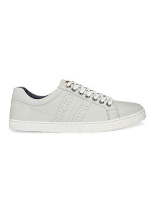 white leather lace up sneakers - 17472460 - Standard Image - 2