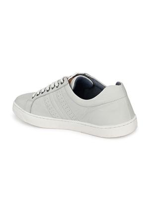 white leather lace up sneakers - 17472460 - Standard Image - 3