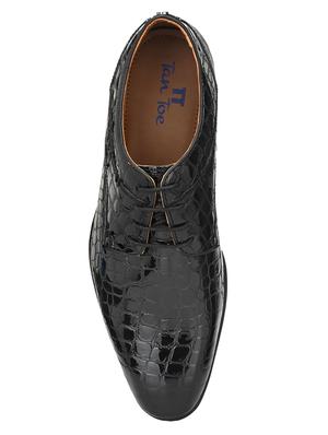 black patent leather laceup oxfords - 17472461 - Standard Image - 4