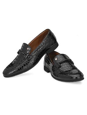 black patent leather slip on oxfords - 17472463 - Standard Image - 2