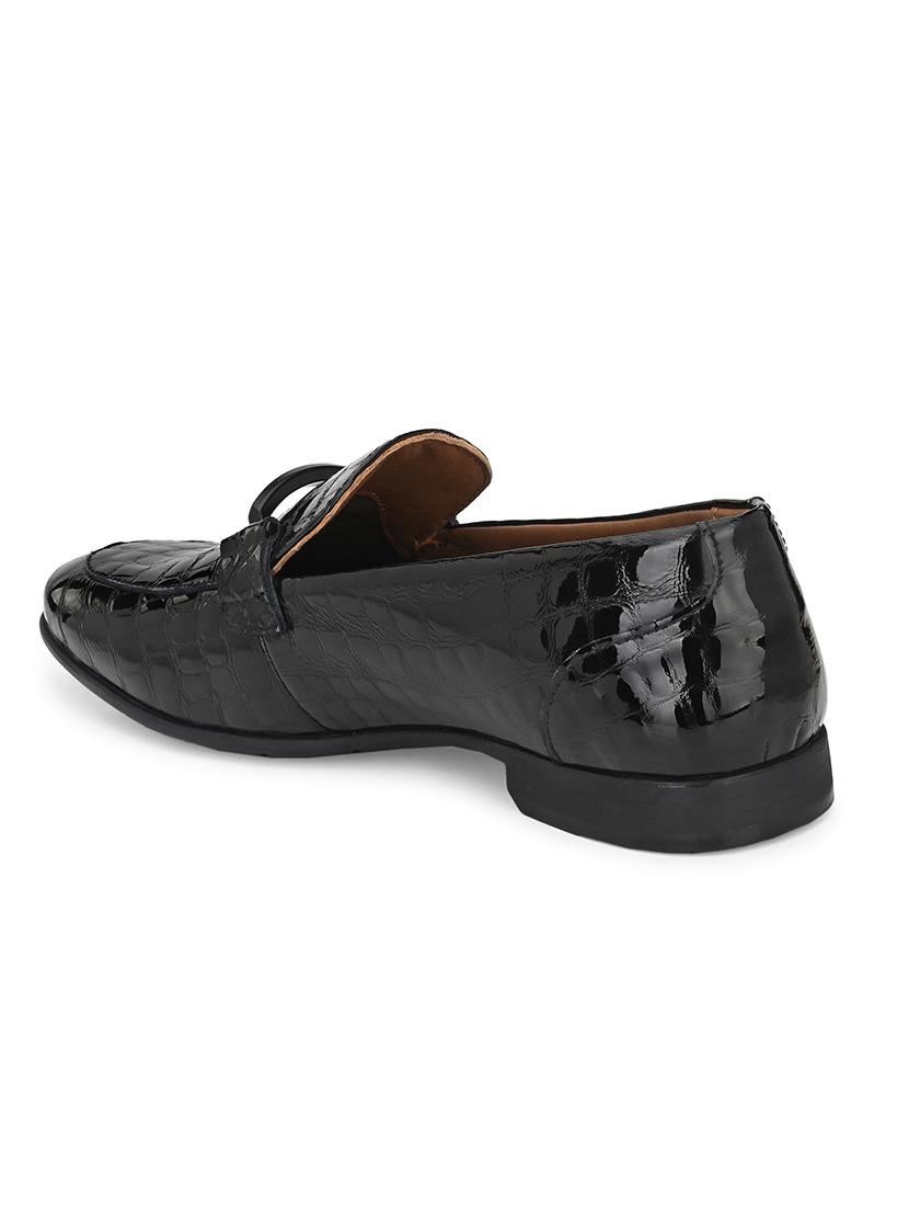 black patent leather slip on oxfords - 17472463 - Zoom Image - 3