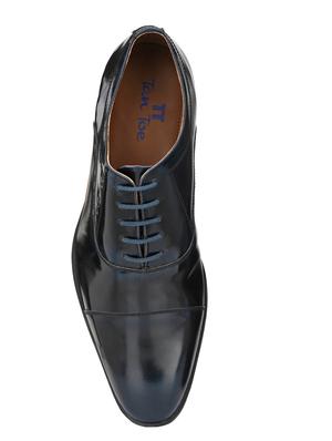 black leather laceup oxfords - 17472466 - Standard Image - 4