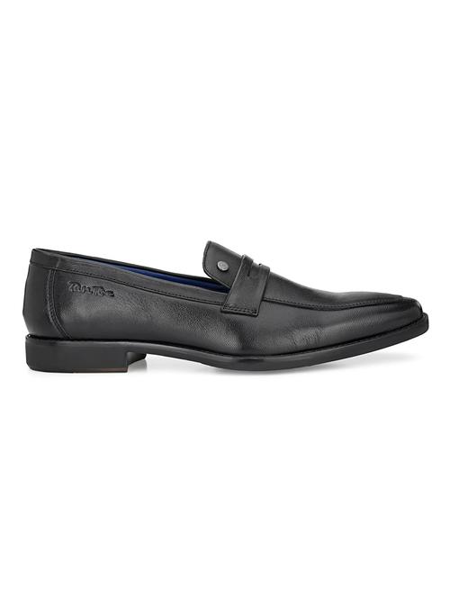 black leather slip on oxfords - 17472468 - Standard Image - 1