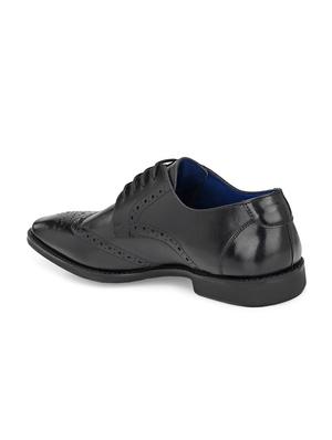 black leather laceup oxfords - 17472469 - Standard Image - 3