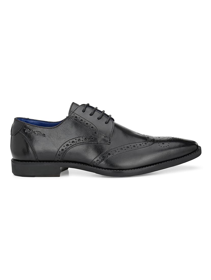 black leather laceup oxfords - 17472469 - Zoom Image - 1
