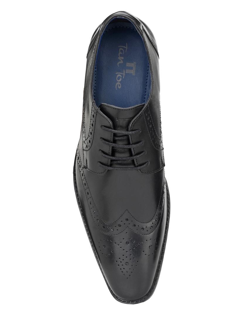 black leather laceup oxfords - 17472469 - Zoom Image - 4