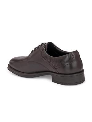 brown leather laceup oxfords - 17472471 - Standard Image - 3