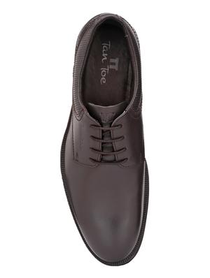 brown leather laceup oxfords - 17472471 - Standard Image - 4