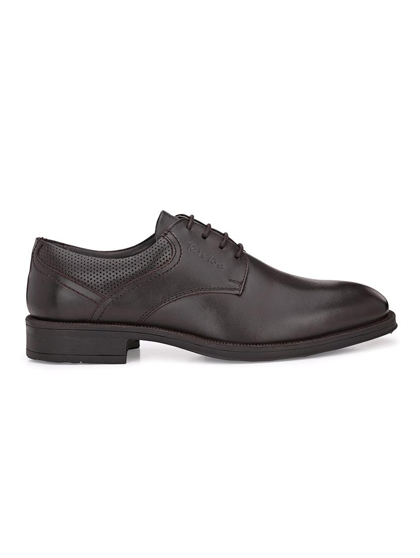 brown leather laceup oxfords - 17472471 - Zoom Image - 1