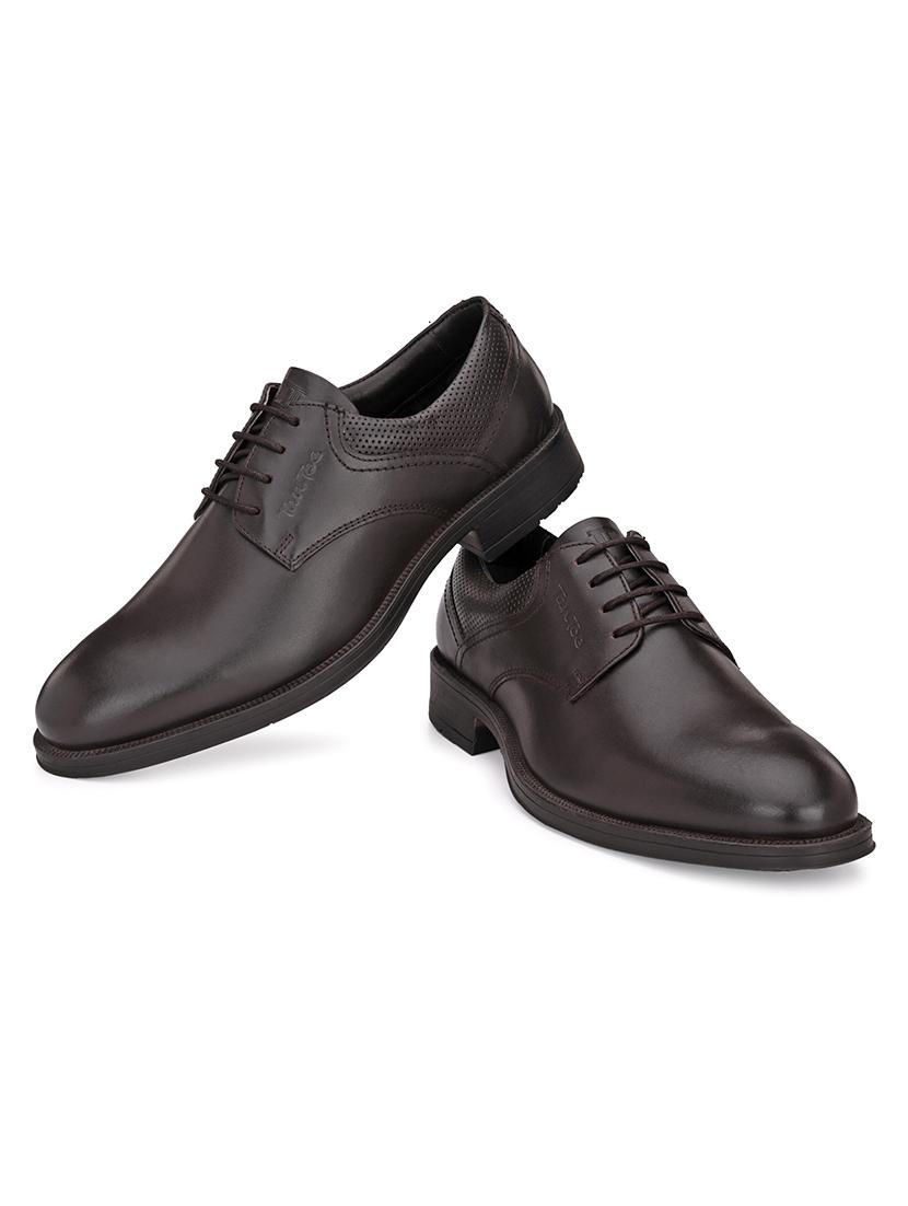 brown leather laceup oxfords - 17472471 - Zoom Image - 2