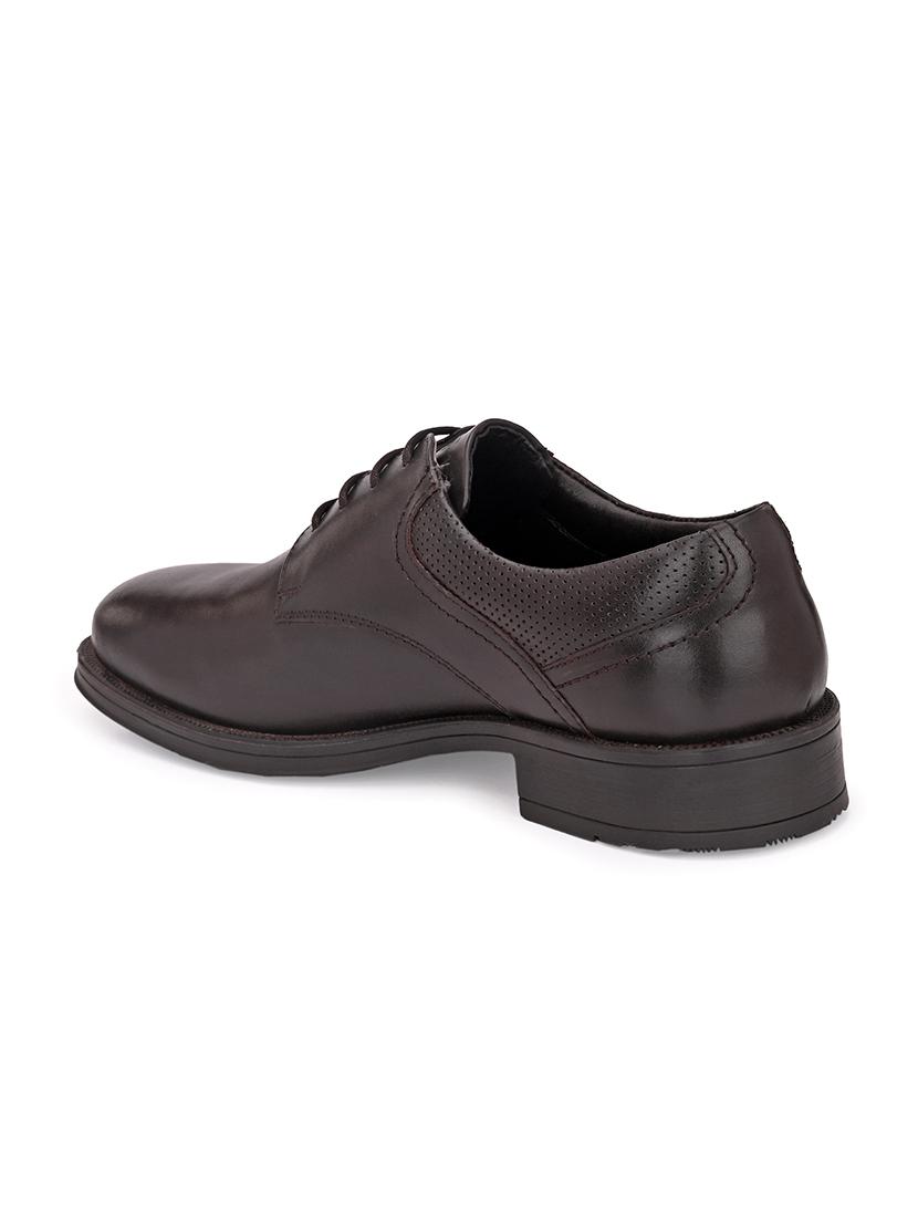 brown leather laceup oxfords - 17472471 - Zoom Image - 3