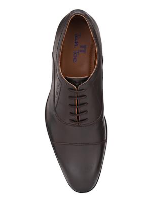 brown leather laceup oxfords - 17472472 - Standard Image - 4