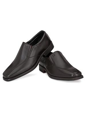 brown leather slip on oxfords - 17472473 - Standard Image - 2