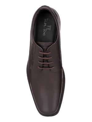 brown leather laceup oxfords - 17472474 - Standard Image - 4