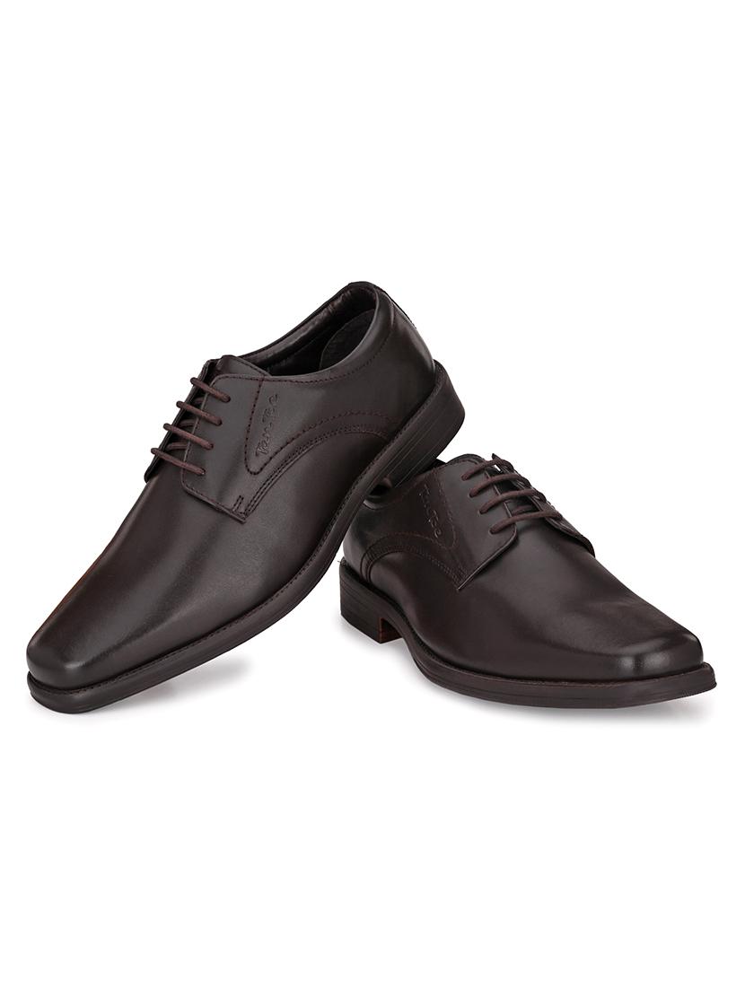 brown leather laceup oxfords - 17472474 - Zoom Image - 2