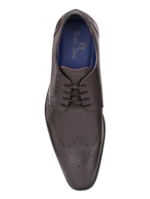 brown leather laceup oxfords - 17472475 - Standard Image - 4