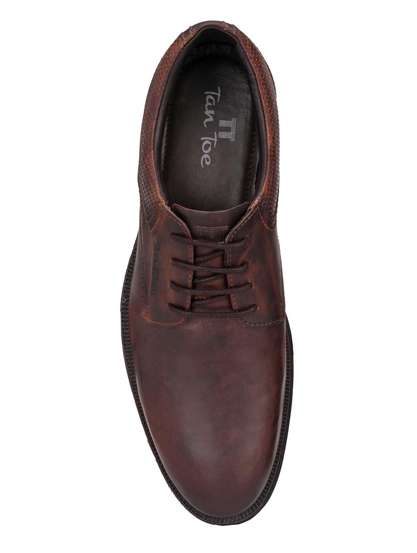tan leather laceup oxfords - 17472476 - Zoom Image - 4
