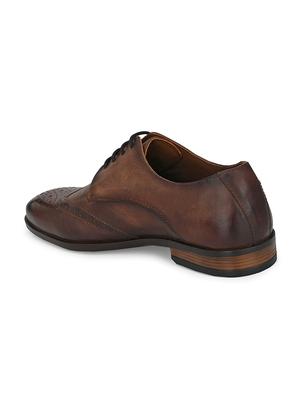 brown leather laceup oxfords - 17472477 - Standard Image - 3