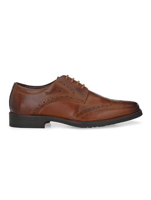 tan leather laceup oxfords - 17472478 - Standard Image - 1