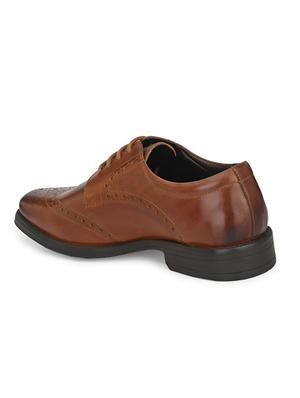tan leather laceup oxfords - 17472478 - Standard Image - 3