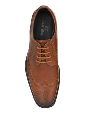 tan leather laceup oxfords - 17472478 - Standard Image - 4