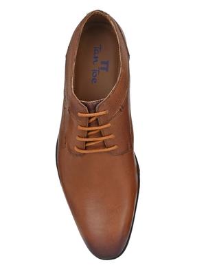 tan leather laceup oxfords - 17472479 - Standard Image - 4
