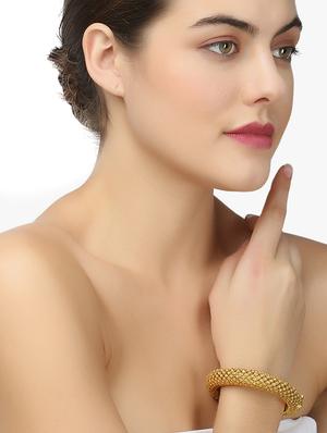 gold plated bangle - 17472604 - Standard Image - 5