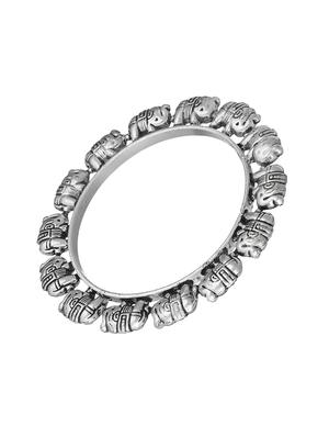 silver plated bangle - 17472605 - Standard Image - 2