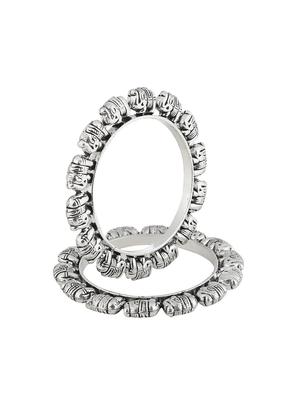 silver plated bangle - 17472605 - Standard Image - 4