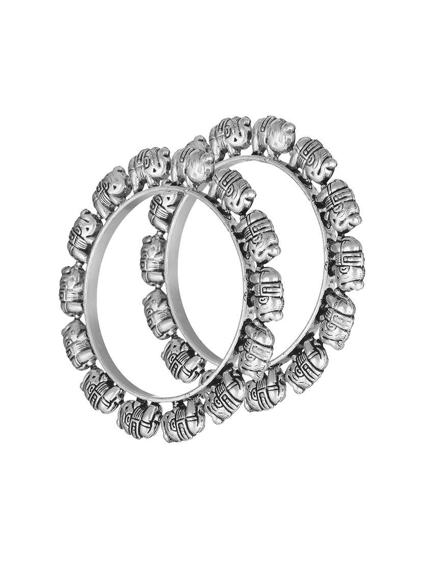 silver plated bangle - 17472605 - Zoom Image - 3