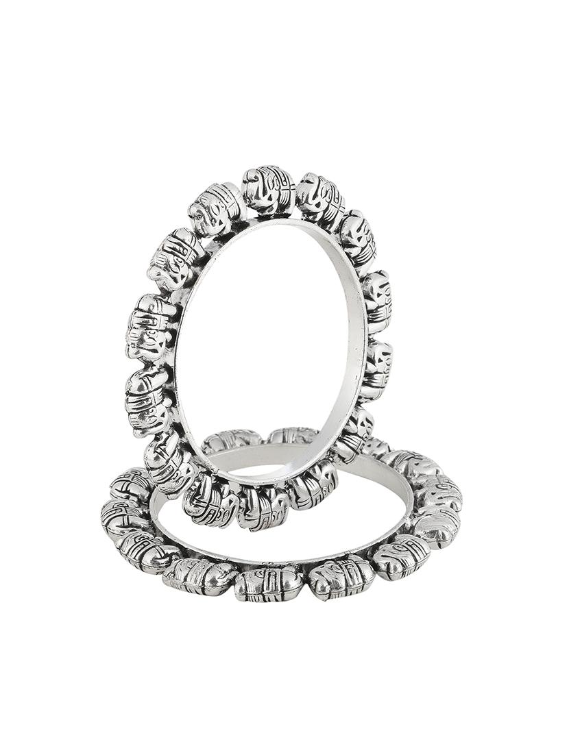 silver plated bangle - 17472605 - Zoom Image - 4