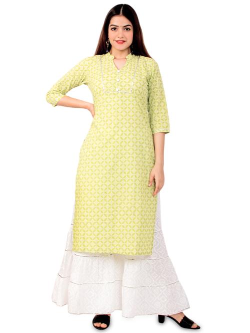 printed kurta sharara set - 17472710 - Standard Image - 1