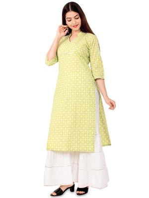 printed kurta sharara set - 17472710 - Standard Image - 2