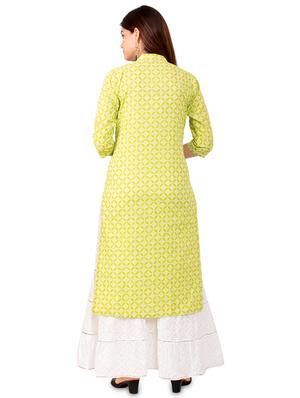 printed kurta sharara set - 17472710 - Standard Image - 3