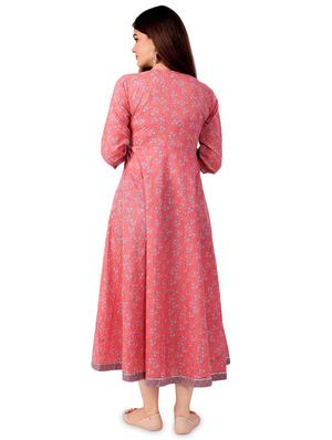 printed flared kurta - 17472715 - Standard Image - 3