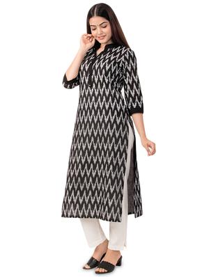 ikat print straight kurta - 17472721 - Standard Image - 2