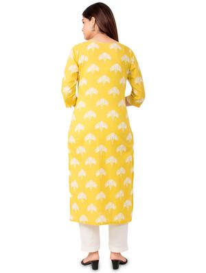printed straight kurta - 17472725 - Standard Image - 3