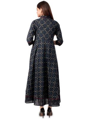 printed angrakha kurta - 17472729 - Standard Image - 3