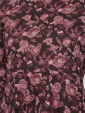floral print flared ethnic dress - 17472737 - Standard Image - 4