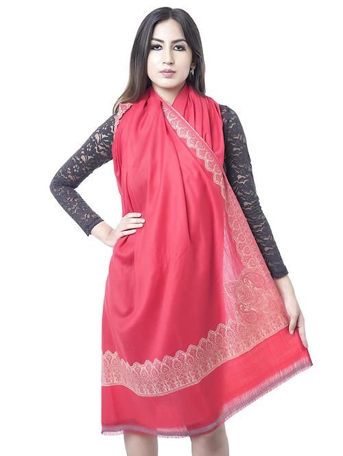 red wool shawl - 17472787 - Standard Image - 1