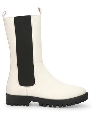 white calf length boot - 17472864 - Standard Image - 2
